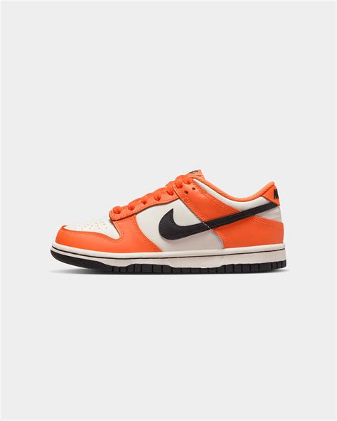 Nike Kids' Nike Dunk Low "Halloween" Phantom/Black-Safety Orange | Culture Kings