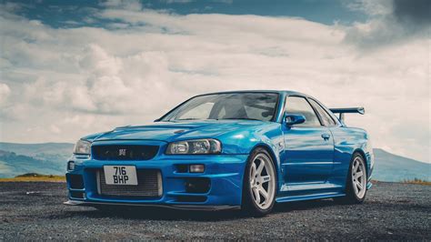 Blue Nissan Skyline R34 Hd Cars Wallpapers Hd Wallpapers Id 98242