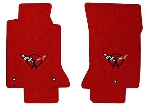 Lloyd Classic Loop Red Floor Mats Black C5 Logos 1997 To 2004 Chevrolet Corvette For Sale Online