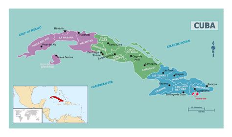 Detailed Map Of Cuba