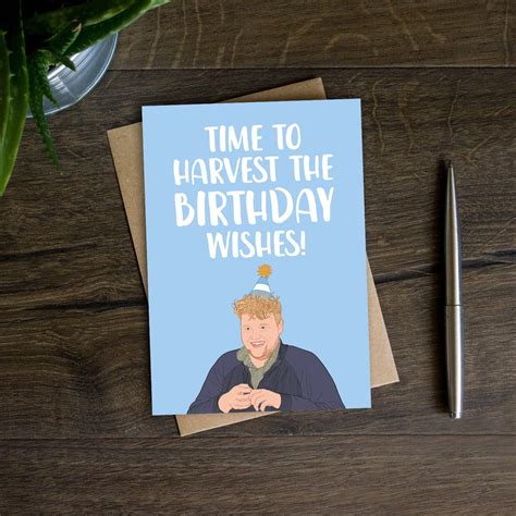 Funny Birthday Card Clarksons Farm Bday Card Kaleb Farmer Etsy Uk