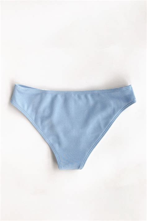 Morandi Blue Lace Bikini Bottom