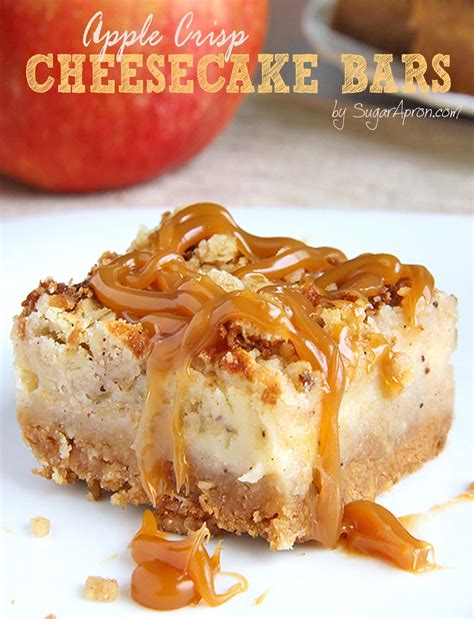 IC Friendly Recipes Caramel Apple Crisp Cheesecake Bars