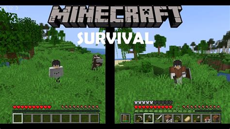 Minecraft Survival Duo Uzbek Tilida Qism Youtube