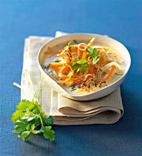 Recette soupe thaïe aux crevettes Marie Claire