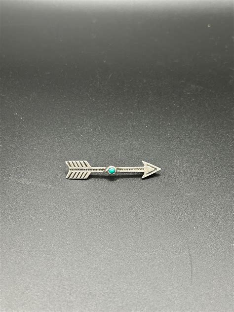 Vintage Navaho Sterling Native American Turquoise Pin Etsy