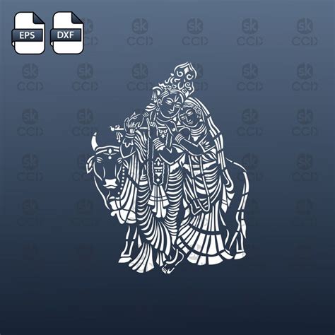 Buy Radha Krishna Indian God Radha Krishna Wall Decor Laser Online In