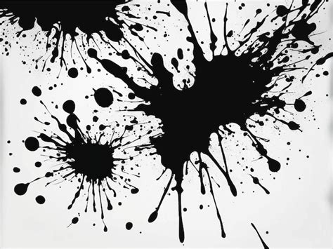 Premium Vector Black Ink Splatter On White Background Abstract Black Ink Splash Background