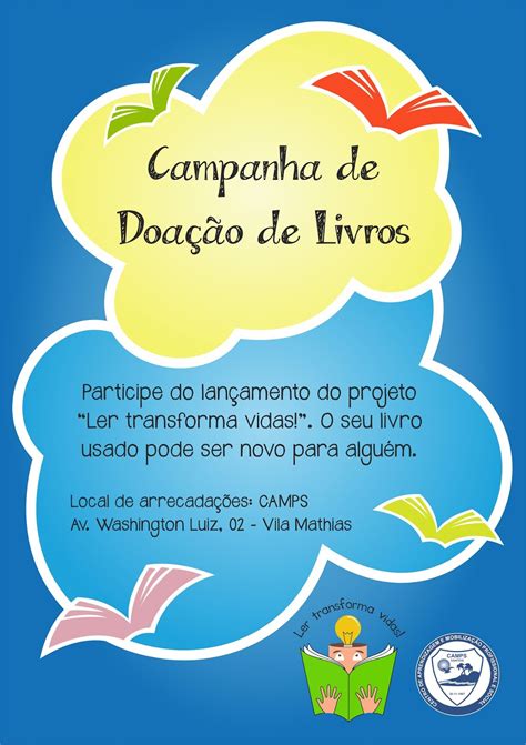 Camps Blog Blog Campanha De Doação De Livros