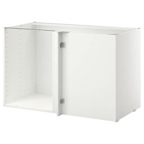 SEKTION base corner cabinet frame, white, 119x66x76 cm (47x26x30 ...