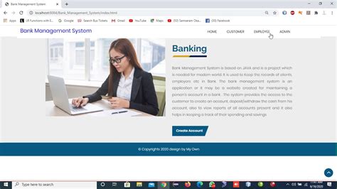 Bank Management System Java Project Youtube