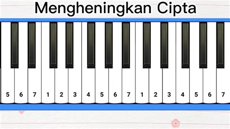 Not Angka Pianika Mengheningkan Cipta Easy Tutorial Youtube