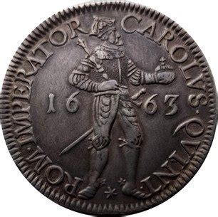 French Silver Thaler Immobilization In The Name Of Charles V Nd