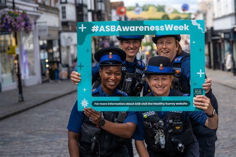 Surrey Police Looks Back On Anti Social Behaviour Awareness Week