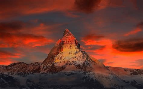 Herunterladen Hintergrundbild Mont Cervin Matterhorn Rock