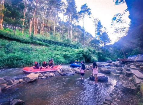 Pineus Tilu Pangalengan Sensasi Berkemah Di Tepi Sungai Menyegarkan