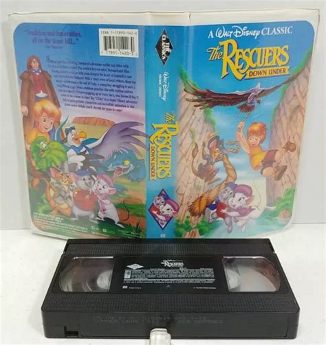 Disney Vhs The Rescuers Down Under Black Diamond The Classics