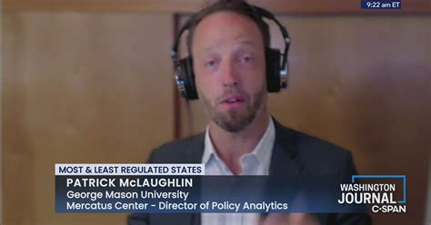 Patrick McLaughlin on Most and Least Regulated States | Video | C-SPAN.org 