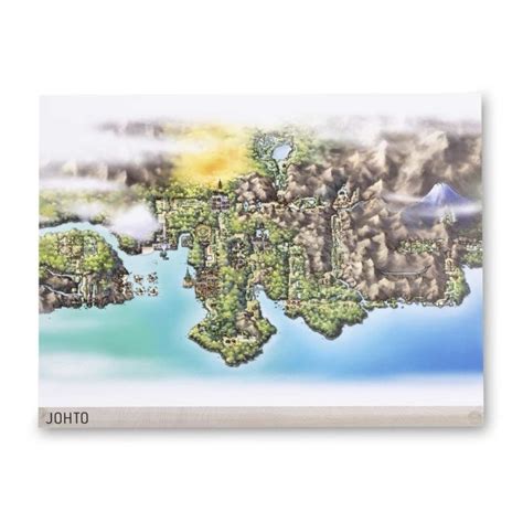 Johto Pokémon Region Maps Poster | Pokémon Center UK Official Site