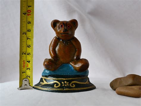 Bear door stop Cast Iron Teddy Bear bookend Vintage Door Stop | Etsy