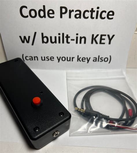 Code Practice Oscillator With Built In Key Cw Morse With Cable Or Use