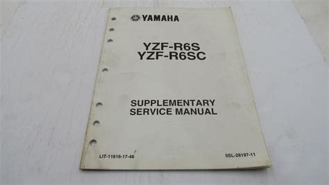 2004 Yamaha Yzf R6s R6 Supplementary Service Manual Lit 11616 17 46 Ebay