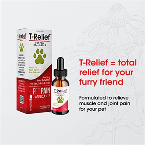 T Relief Pet Pain Relief Drops Arnica Powerful Natural Medicines