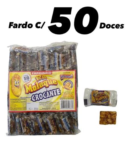 Pé De Moleque Crocante 800g C 50 Doces De Festa Junina MercadoLivre