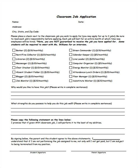 Free 42 Student Application Forms In Pdf Ms Word Excel