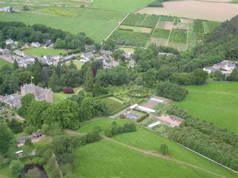 Cawdor Village – aerial view 01 – Cawdor Heritage Group