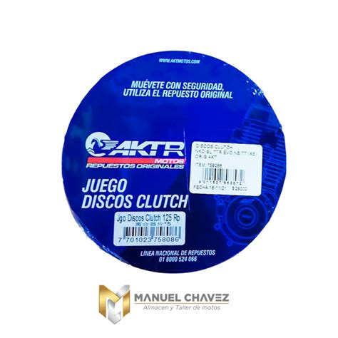 Disco De Clutch Akt Original Nkd Sl Ttr Evo Ne Tt Manuelchavez