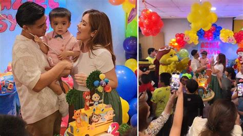 Angeline Quinto Nonrev Daquina Throw Fun Birthday Party For Son Sylvio