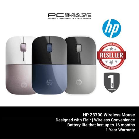 Hp Z3700 Wireless Mouse Flair Slim Design Long Lasting Battery Up To