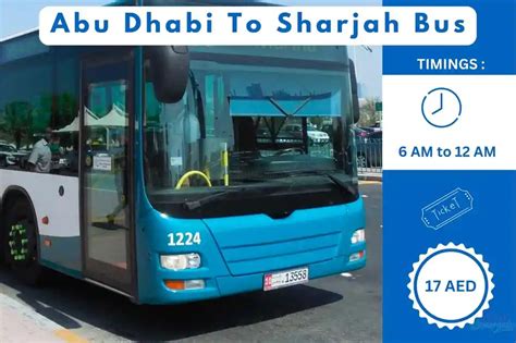 Abu Dhabi To Sharjah Bus Wow Sharjah