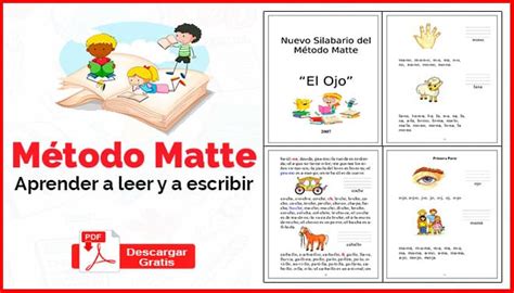 Cuadernillo método matte aprender a leer y a escribir