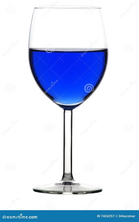 Glass Of Blue Liquid Stock Image Image Of Macro Drink 7424257