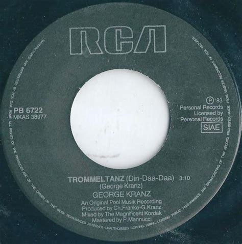 George Kranz Trommeltanz Din Daa Daa American Remix Version