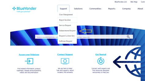 How To Submit An Enhancement Request For Blue Yonder Products