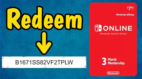 How To Redeem Nintendo Switch Online Membership T Card Code Using