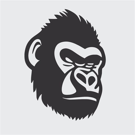 Monkey Face Vector Illustration Pop Art Animal Wild Chimp Head