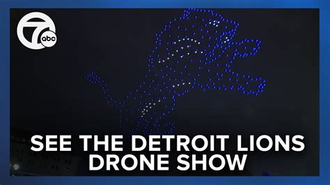 WATCH: Detroit Lions hold drone show over Ford Field ahead of NFC ...