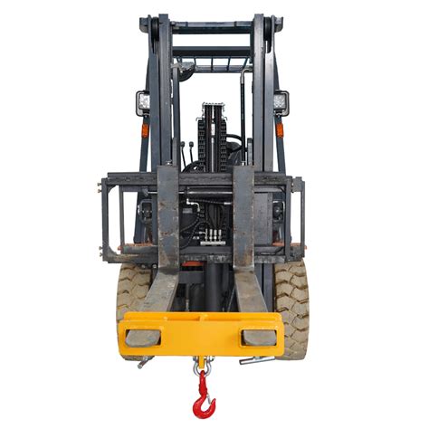 4000lbs Capacity Forklift Lifting Hoist Hook, Yellow Forklift Mobile C ...