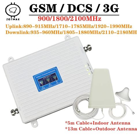 64V ZQTMAX 900 1800 2100 2G 3G 4G Mobile Phone Signal Booster GSM UMTS