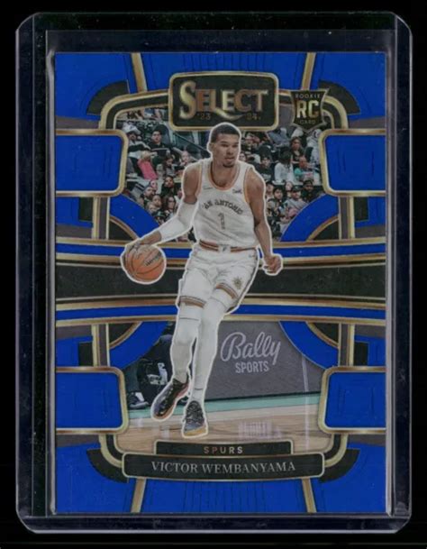 Panini Select Basketball Victor Wembanyama Rc Bule Prizm