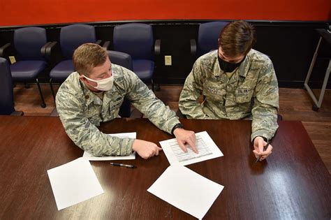 USAFA Cadet Interns With 301 MXG 301st Fighter Wing Display