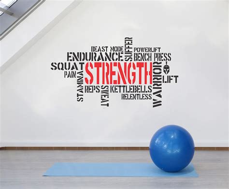 Buy Wallency Motivational Wall Decal Gym Wall Decal Inspirational