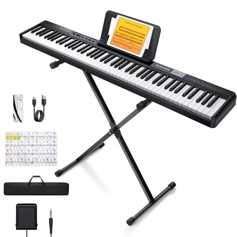 Donner Piano Keyboard Keys Beginner Digital Keyboard Piano Velocity