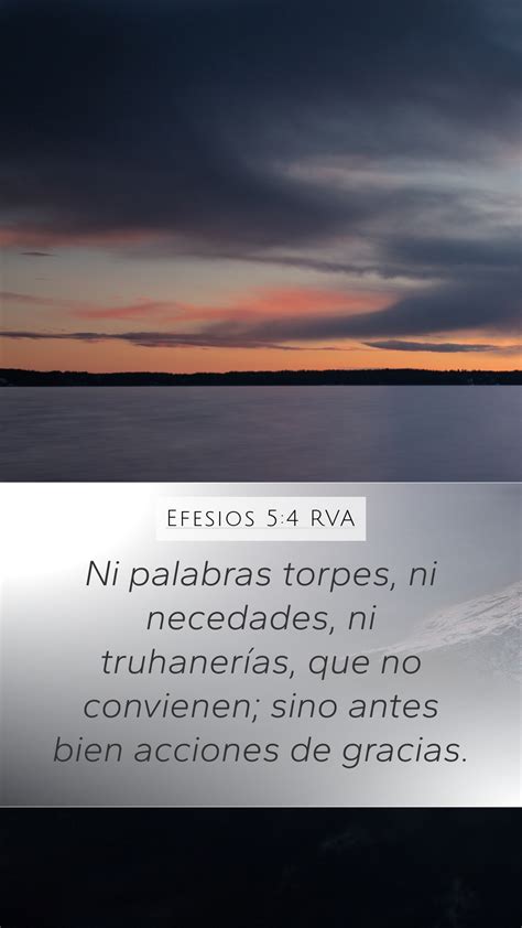 Efesios 5 4 RVA Mobile Phone Wallpaper Ni Palabras Torpes Ni