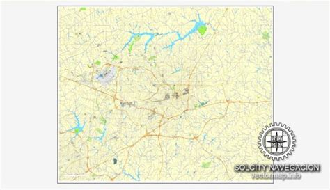 Autocad Map Greensboro North Carolina Us Maps In Vector Detailed