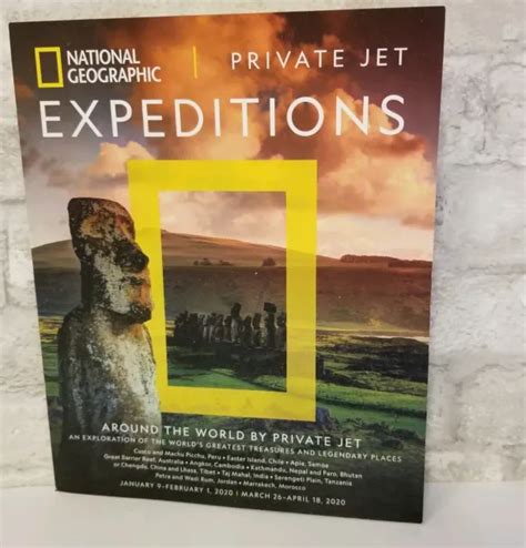 National Geographic Expeditions Private Jet Trips 2023 2024 Catalog New